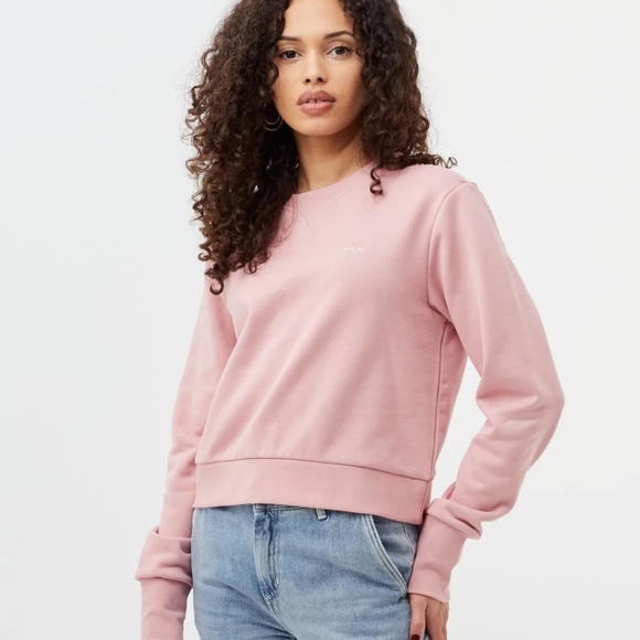 Adidas Light Pink Sweatshirt/Sweater - Picture 8 of 8